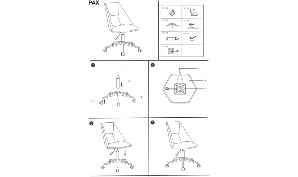 PAX Офисный стул Velvet TAP173 розовый | Офисные кресла | ZIPhome.ee изображение 4