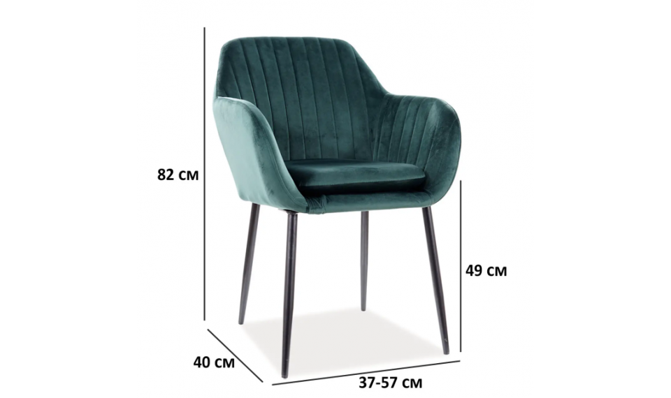 WENUS Chair Velvet Bluvel 78 green | Chairs and swivel chairs | ZIPhome.ee image 2
