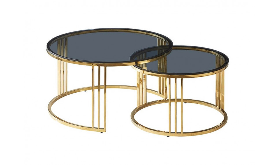 VIENNA coffee tables set, gold | Сoffee tables | ZIPhome.ee image 1