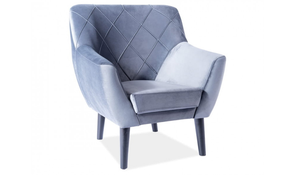 Armchair KIER 1 VELVET BLUVEL 14 grey | 100% Quality Armchair KIER 1 VELVET BLUVEL 14 grey | Armchairs | ZIPhome.ee image 1