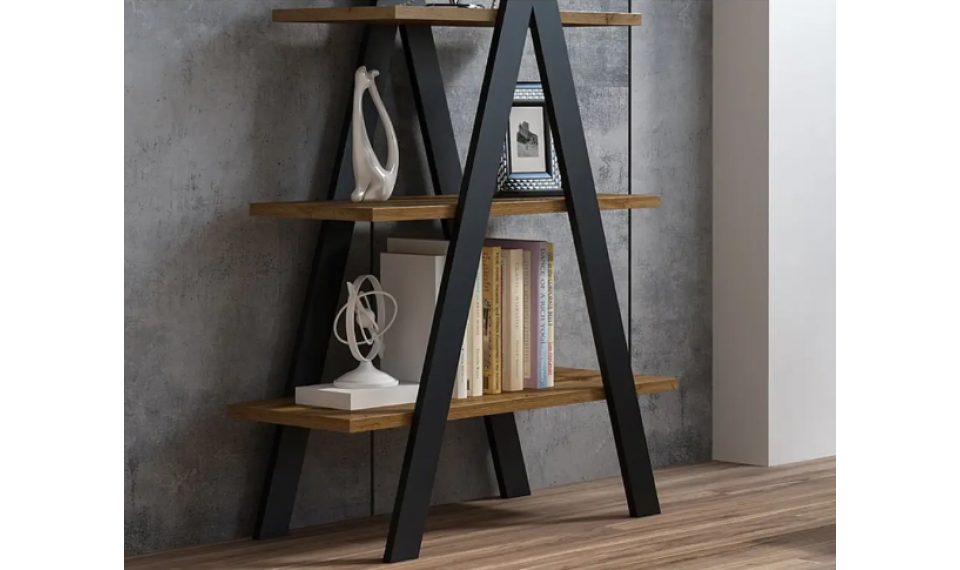 Raamaturiiul TIPI tamm wotan/must | Riiulid | ZIPhome.ee pilt 2