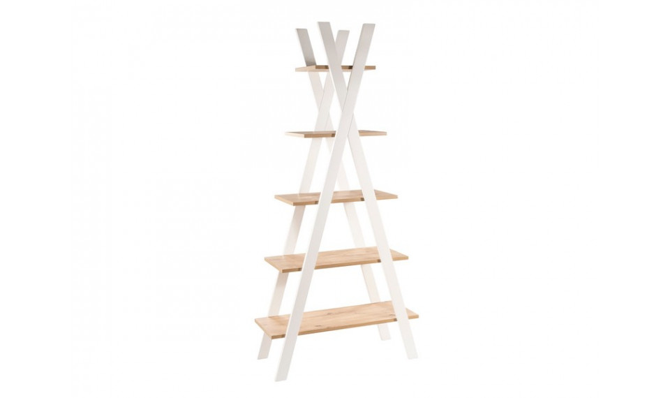 Raamaturiiul TIPI II artisan tamm / valge | Riiulid | ZIPhome.ee pilt 1