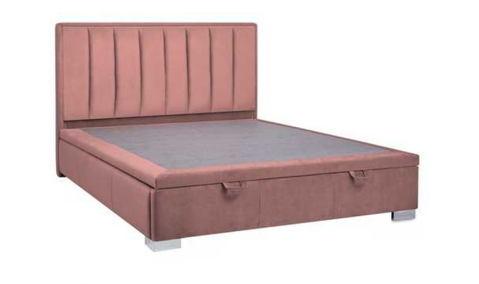 Bed MARANI II 160x200 Velvet Bluvel 52 antique pink | Beds | ZIPhome.ee image 2