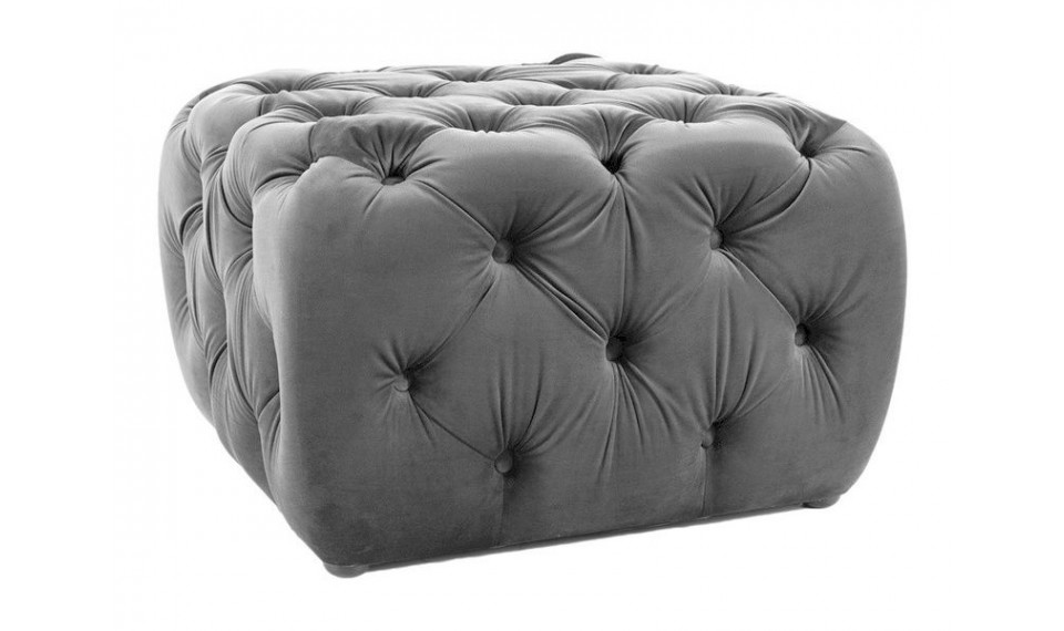 Pouffe SOPHIA Velvet Bluvel 14 gray | Soft furniture | ZIPhome.ee image 1