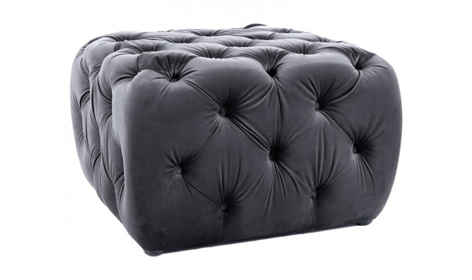 Pouffe SOPHIA Velvet Bluvel 19 black | Soft furniture | ZIPhome.ee image 1
