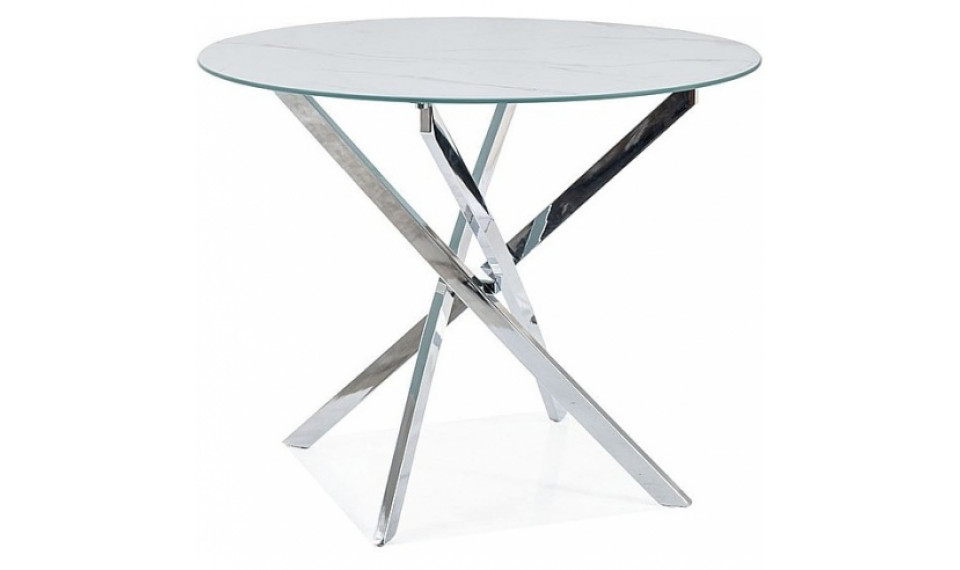 AGIS Table White marble effect/chrome | Pöydät | ZIPhome.ee kuva 1