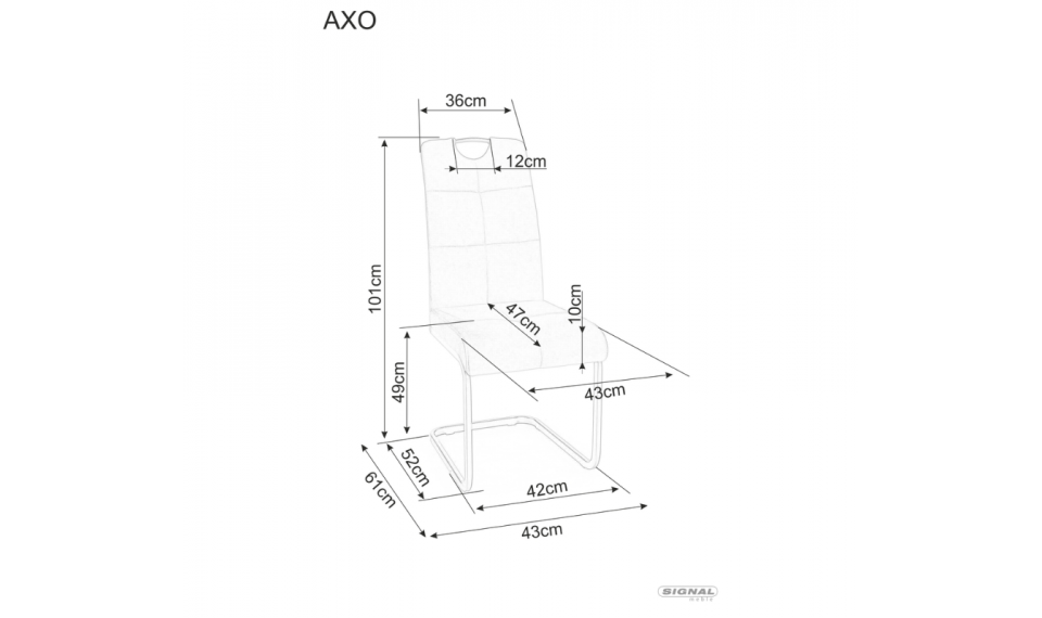 AXO Стул VELVET Bluvel 14 серый | Стулья | ZIPhome.ee изображение 3