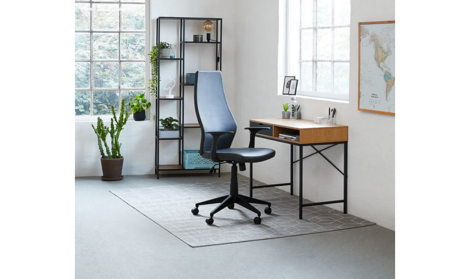 Письменный стол B-027 дуб/черный матовый | Письменные столы | ZIPhome.ee изображение 3