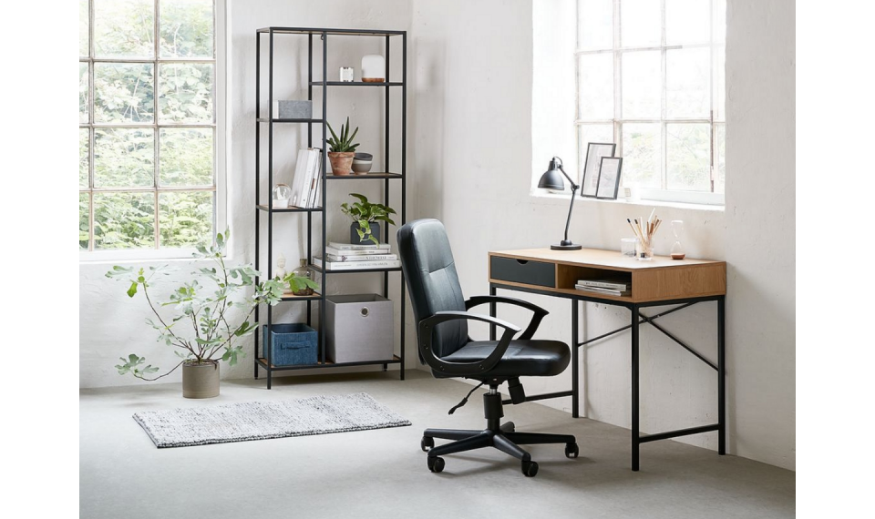 Письменный стол B-027 дуб/черный матовый | Письменные столы | ZIPhome.ee изображение 4