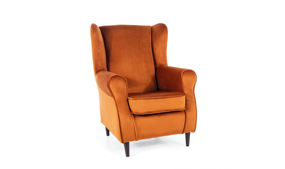 Armchair BARON VELVET BLUVEL 4215 cinnamon/wenge | Soft furniture | ZIPhome.ee image 1