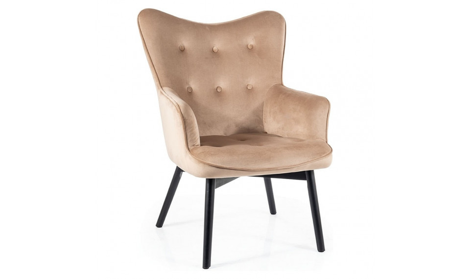 CARMEN Armchair VELVET Bluvel 28 beige | 100% Quality CARMEN Armchair VELVET Bluvel 28 beige | Armchairs | ZIPhome.ee image 1