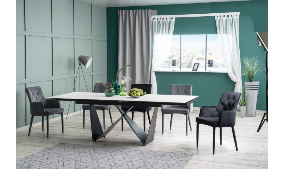 CAVALLI II 160-240 Extendable Dining table, White marmor | Pöydät | ZIPhome.ee kuva 1