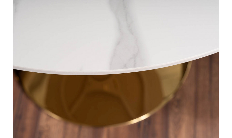 ESPERO Dining table white / gold | Tables | ZIPhome.ee image 4