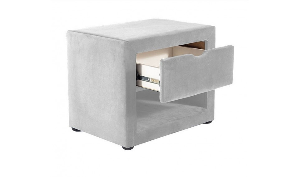 ET-001 Прикроватная тумба VELVET Bluvel 03 светло-серый | Прикроватные тумбочки | ZIPhome.ee изображение 1
