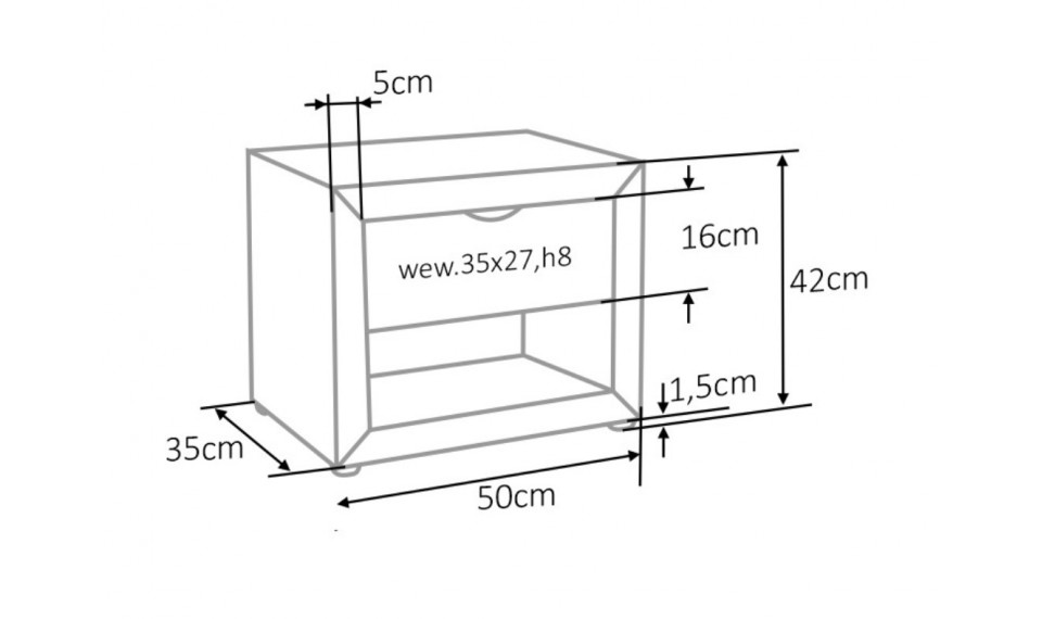 ET-001 Прикроватная тумба VELVET Bluvel 14 серый | Прикроватные тумбочки | ZIPhome.ee изображение 2
