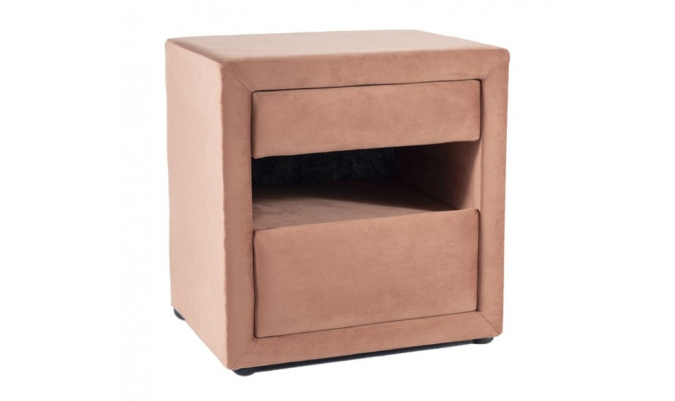 ET-003 Прикроватная тумба VELVET Bluvel 52 античный розовый | Прикроватные тумбочки | ZIPhome.ee изображение 1