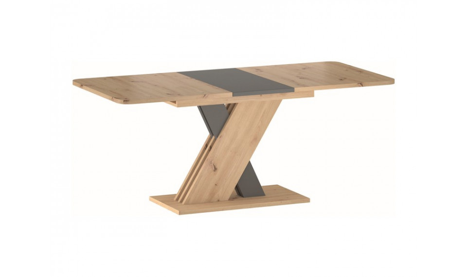 EXCEL Extendable 140-180 Dining table, artisan oak / anthracite | Tables | ZIPhome.ee image 1