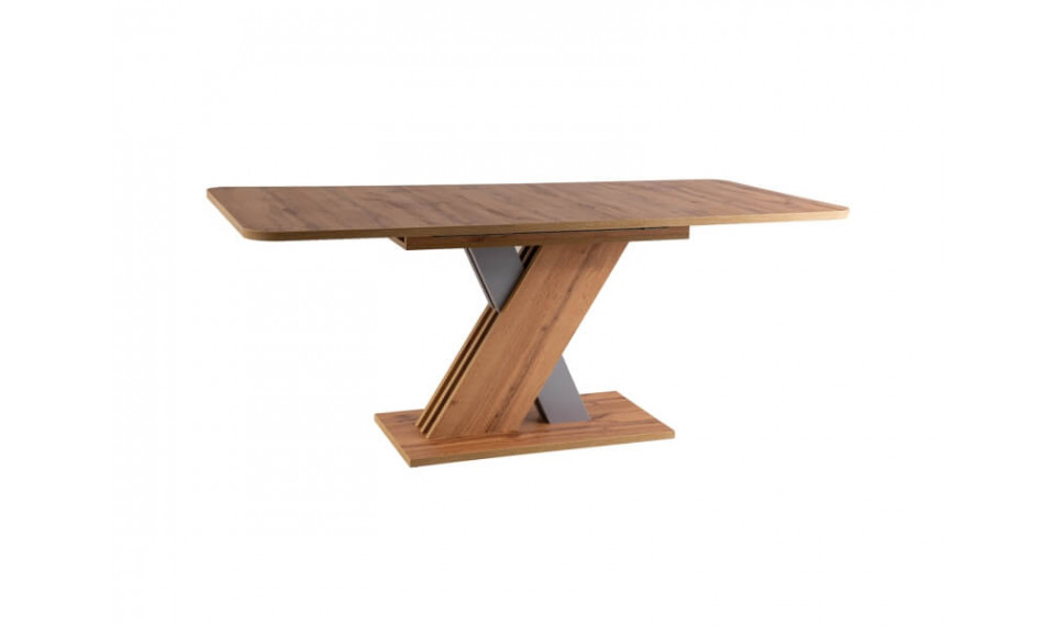 EXCEL Extendable 140-180 Dining table, wotan oak / silver | Tables | ZIPhome.ee image 2