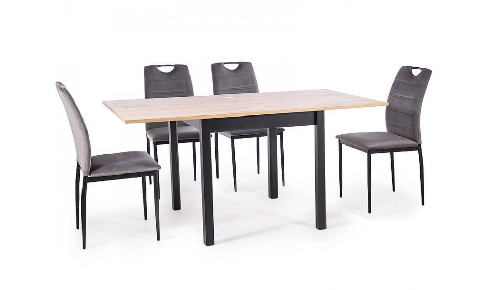 FLIP Extendable 80-160 Dining table, artisan oak / black mat | Tables | ZIPhome.ee image 3