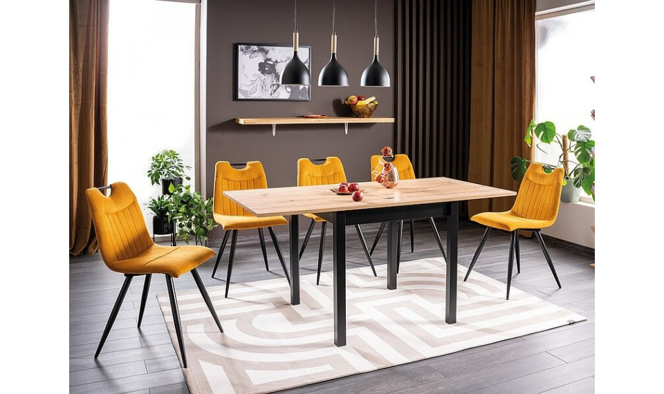 FLIP Extendable 80-160 Dining table, artisan oak / black mat | Tables | ZIPhome.ee image 5
