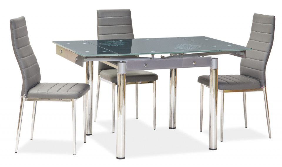 GD-082 Extendable Dining table, gray / chrome | Tables | ZIPhome.ee image 1