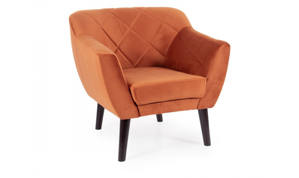 Armchair KARO 1 VELVET BLUVEL 4215 cinnamon/wenge | 100% Quality Armchair KARO 1 VELVET BLUVEL 4215 cinnamon/wenge | Armchairs | ZIPhome.ee image 1