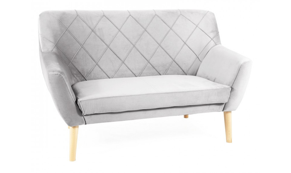 Diivan KIER 2 VELVET BLUVEL 03 helehall/pöök | 100% kvaliteet Diivan KIER 2 VELVET BLUVEL 03 helehall/pöök | Pehme mööbel | ZIPhome.ee pilt 1