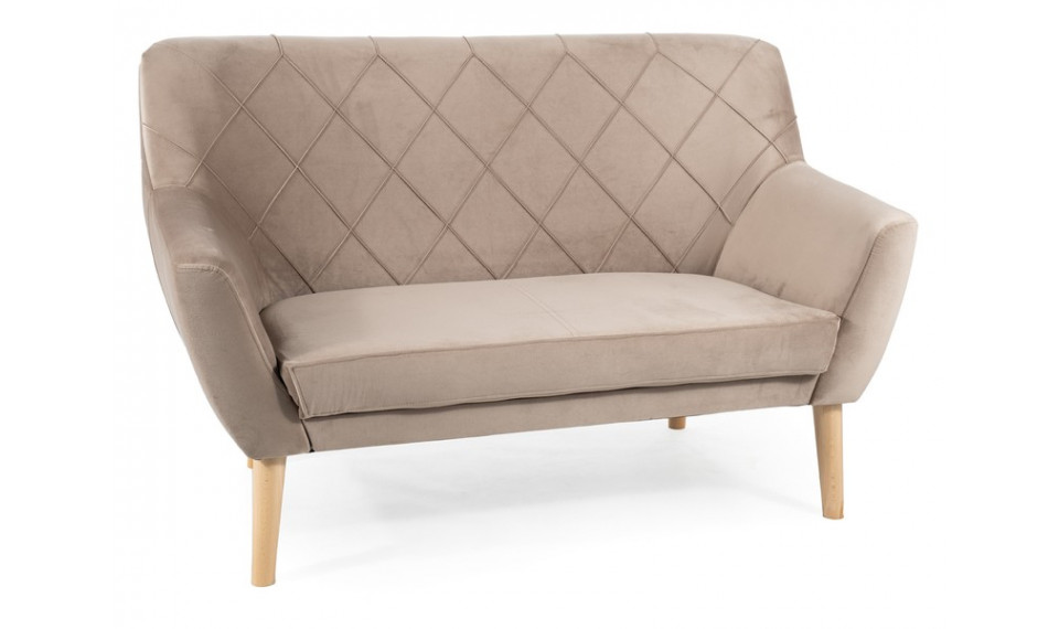 Diivan KIER 2 VELVET BLUVEL 40 tumebeez/pöök | 100% kvaliteet Diivan KIER 2 VELVET BLUVEL 40 tumebeez/pöök | Pehme mööbel | ZIPhome.ee pilt 1