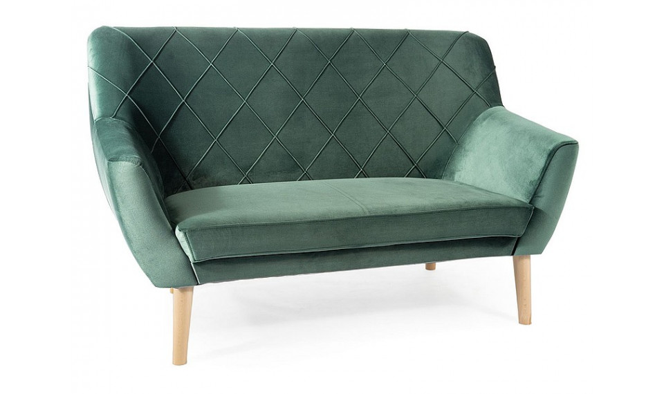 Diivan KIER 2 VELVET BLUVEL 78 roheline/pöök | 100% kvaliteet Diivan KIER 2 VELVET BLUVEL 78 roheline/pöök | Pehme mööbel | ZIPhome.ee pilt 1