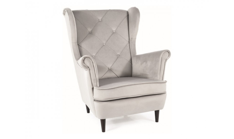 Armchair LADY VELVET BLUVEL 03 light gray | 100% Quality Armchair LADY VELVET BLUVEL 03 light gray | Armchairs | ZIPhome.ee image 1