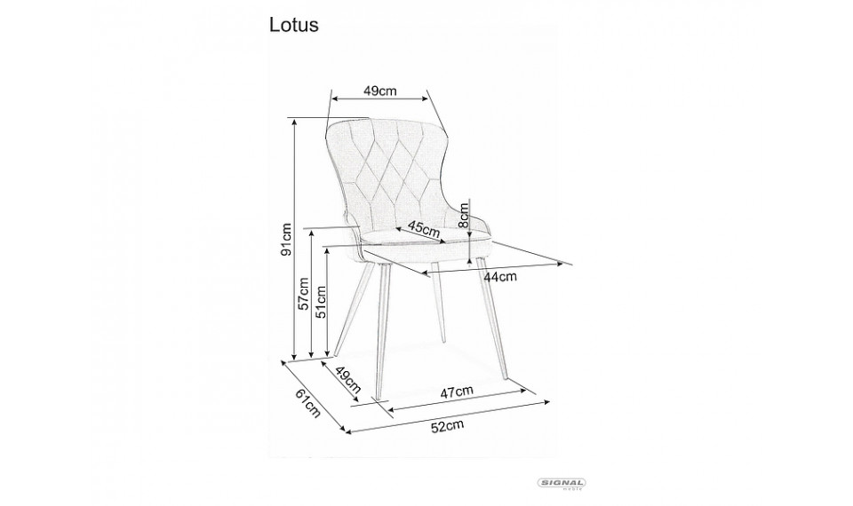 LOTUS Стул VELVET BLUVEL 19 черный | Стулья и кресла | ZIPhome.ee изображение 2