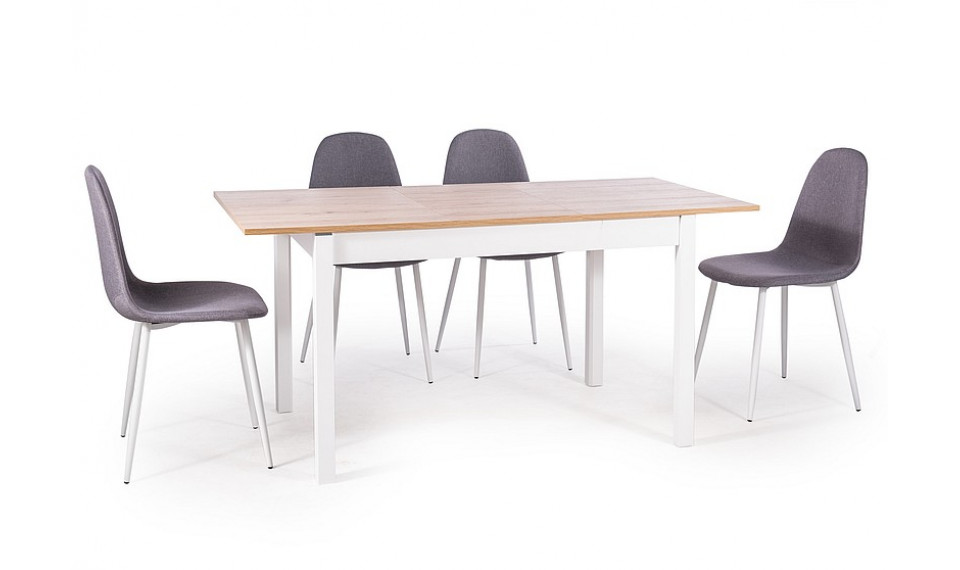 MATTEO Extendable 118-158 dining table, artisan oak / white mat | Tables | ZIPhome.ee image 1