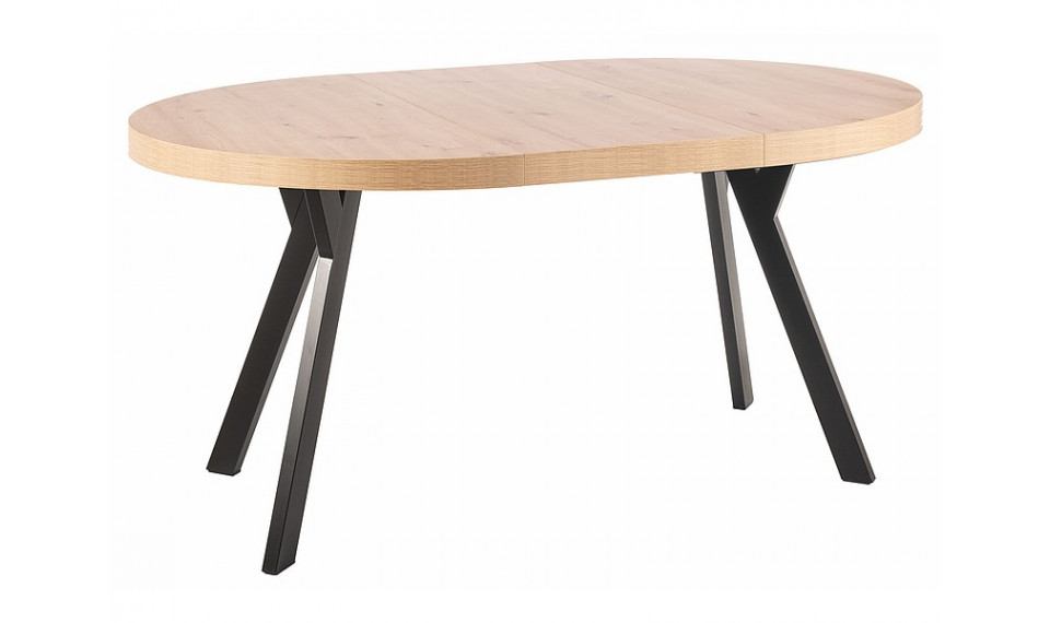 MEDAN Extendable 100-168 dining table, artisan oak / black mat | Tables | ZIPhome.ee image 2