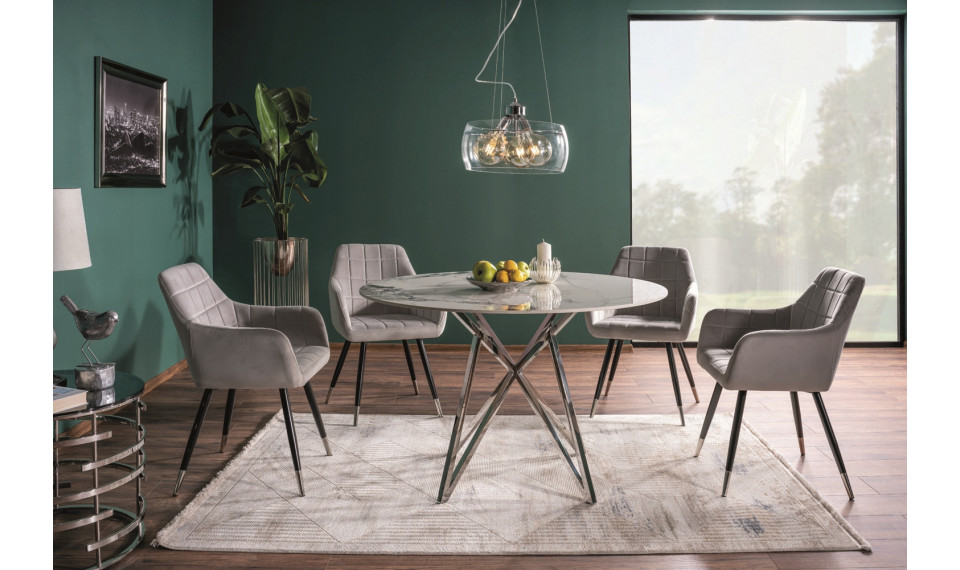 MURANO Dining table white / chrome | Tables | ZIPhome.ee image 1