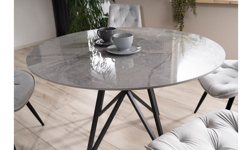 MURANO Dining table gray / matt black | Tables | ZIPhome.ee image 4