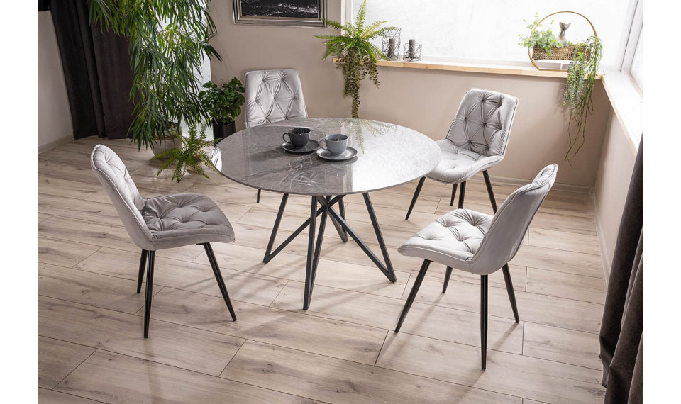 MURANO Dining table gray / matt black | Tables | ZIPhome.ee image 3