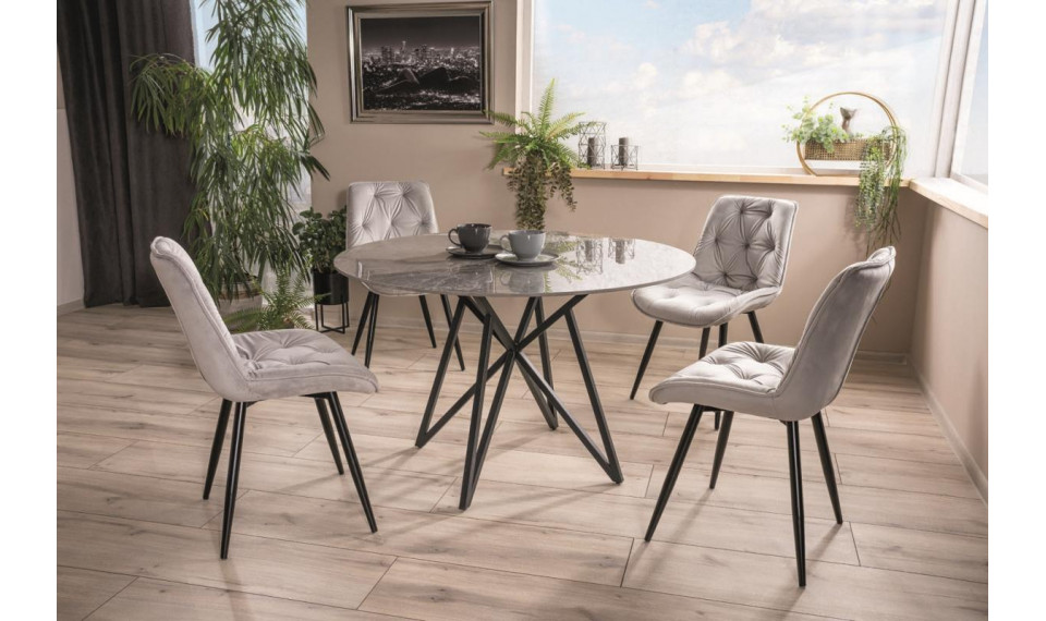 MURANO Dining table gray / matt black | Tables | ZIPhome.ee image 1