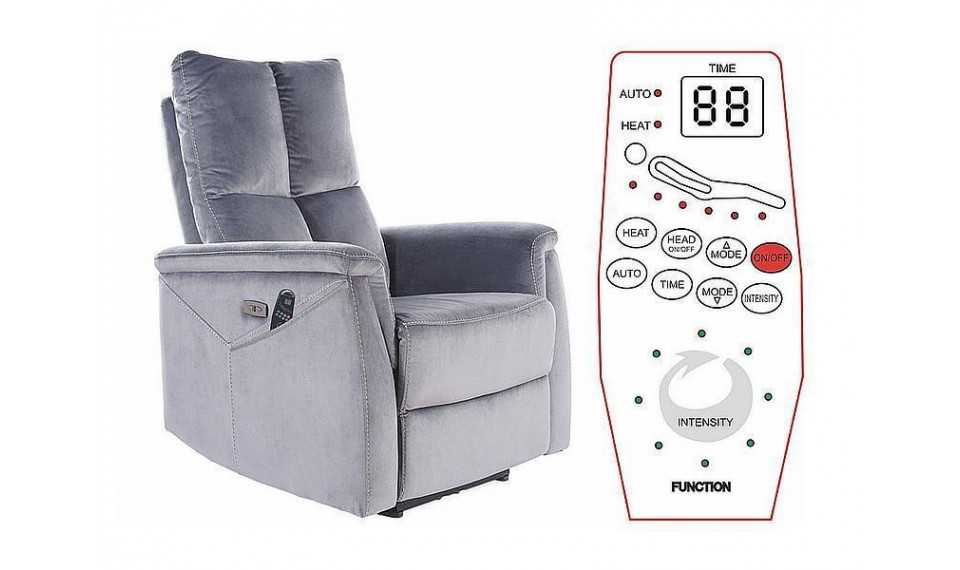 Armchair NEPTUN M VELVET BLUVEL 28 beige, with massage function | 100% laatu Armchair NEPTUN M VELVET BLUVEL 28 beige, with massage function | Nojatuolit | ZIPhome.ee kuva 2