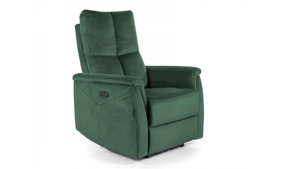 Armchair NEPTUN M VELVET BLUVEL 78 green, with massage function | 100% laatu Armchair NEPTUN M VELVET BLUVEL 78 green, with massage function | Nojatuolit | ZIPhome.ee kuva 1