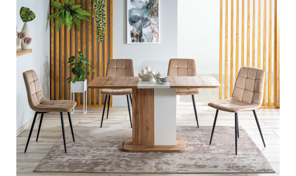 NEXT 110-145 Extendable Dining table White/Oak wotan | Tables | ZIPhome.ee image 1