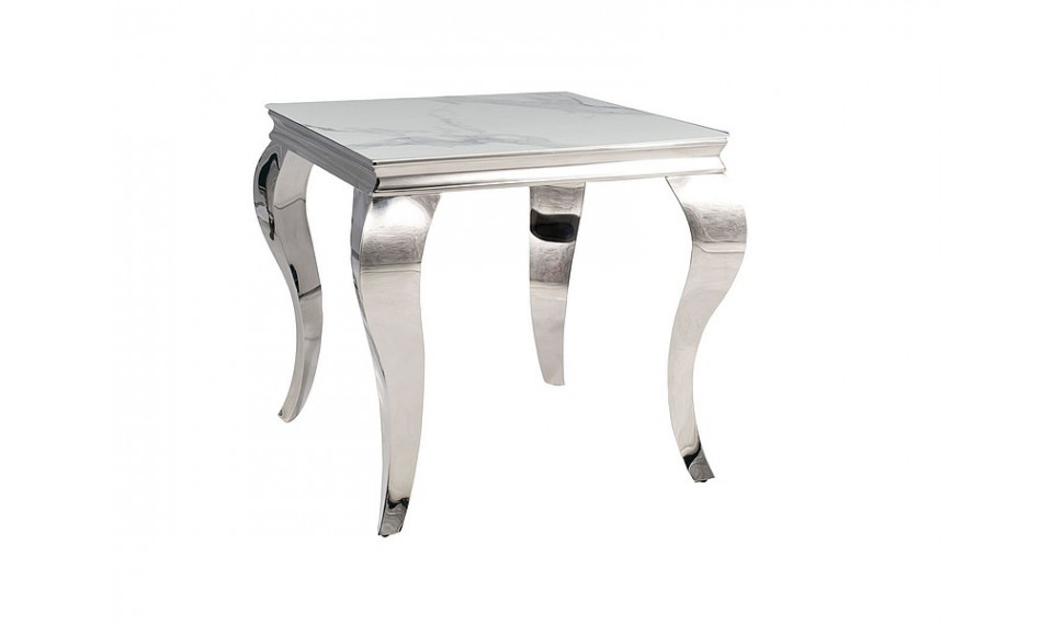 PRINCE B coffee table, ceramic, calacatta / chrome | Сoffee tables | ZIPhome.ee image 1