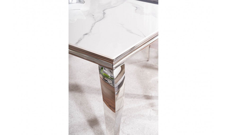 PRINCE 180x90 söögilaud, keraamiline, calacatta / kroom | Lauad | ZIPhome.ee изображение 4