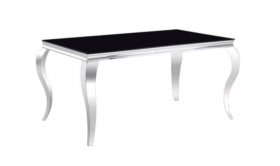 PRINCE 180x90 söögilaud, must / kroom | Lauad | ZIPhome.ee pilt 2