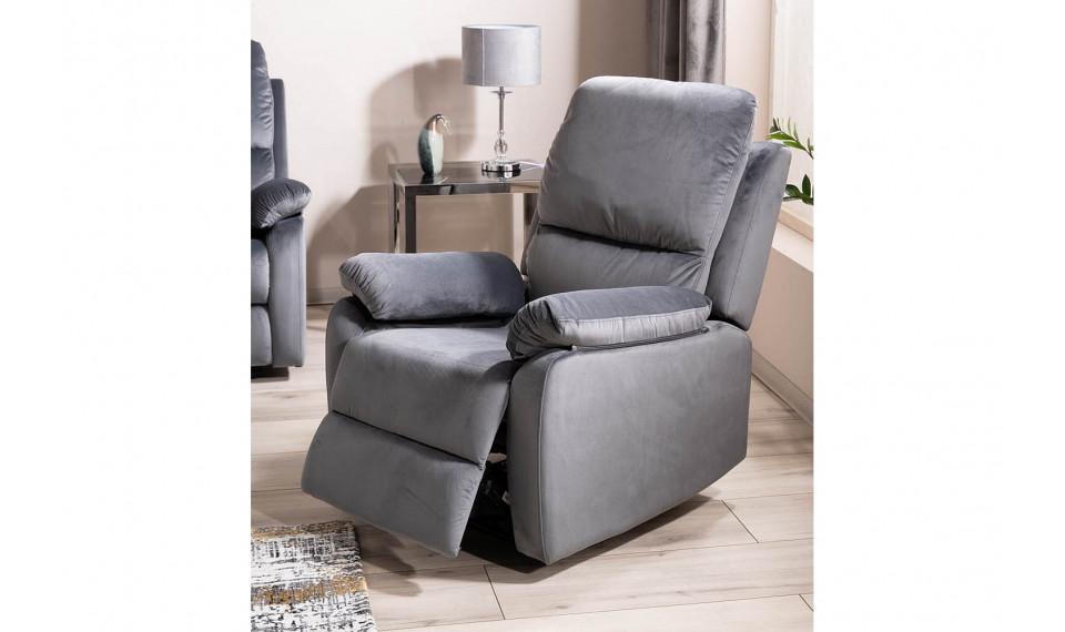 SPENCER 1 Recliner VELVET Bluvel 14 gray | 100% Quality SPENCER 1 Recliner VELVET Bluvel 14 gray | Armchairs | ZIPhome.ee image 5