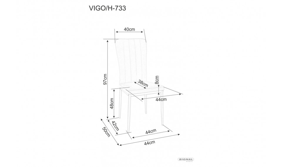 VIGO Chair VELVET Bluvel 40 dark beige | Chairs and swivel chairs | ZIPhome.ee image 2
