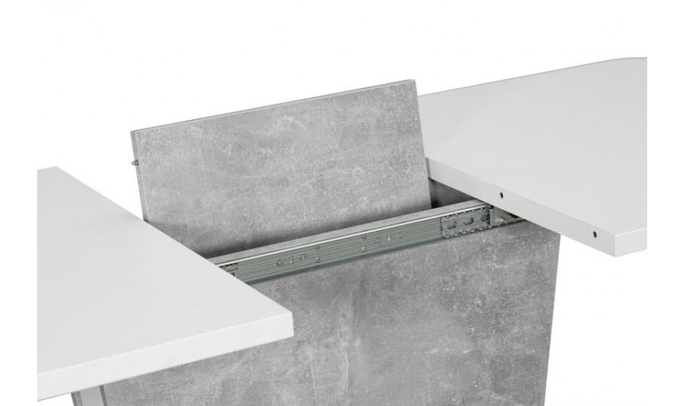 CALIPSO 110-145 Extendable Dining table Cement/White | Pöydät | ZIPhome.ee kuva 4