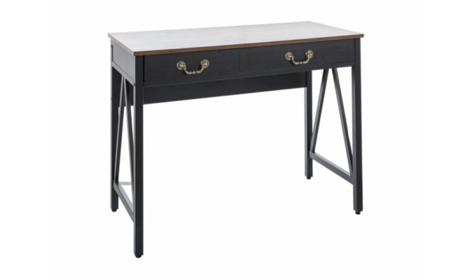 Письменный стол B-021 рустикальный коричневый/черный | Письменные столы | ZIPhome.ee изображение 1