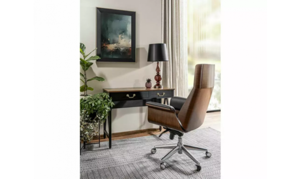 Письменный стол B-021 рустикальный коричневый/черный | Письменные столы | ZIPhome.ee изображение 3