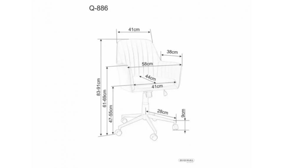 Q-886 Бархатный вращающийся стул бежевый | Офисные кресла | ZIPhome.ee изображение 4