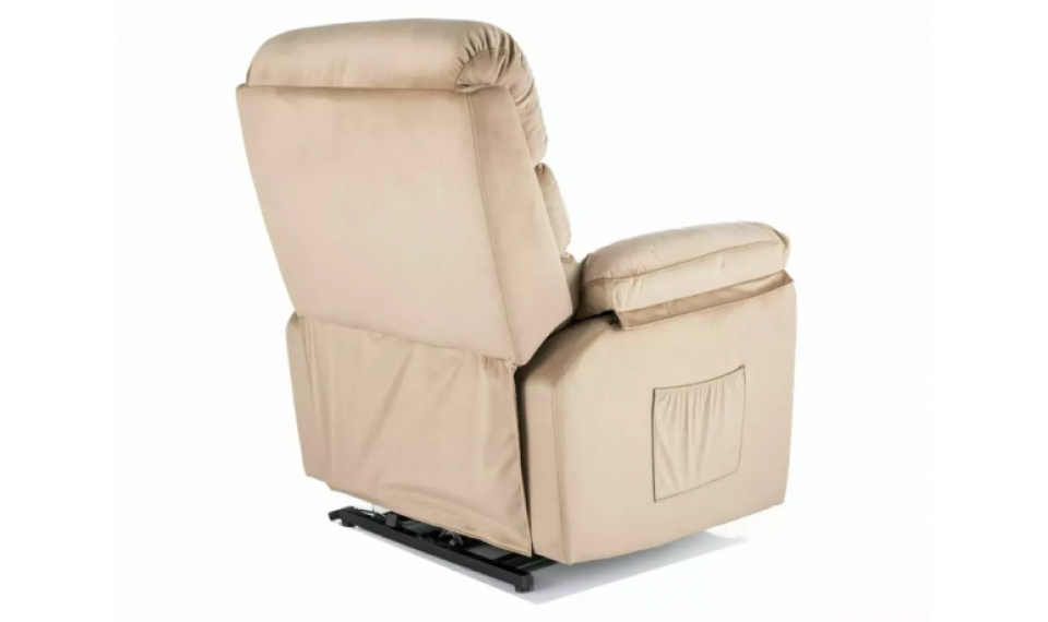Hektor M Velvet reclining armchair beige | 100% Quality Hektor M Velvet reclining armchair beige | Armchairs | ZIPhome.ee image 4